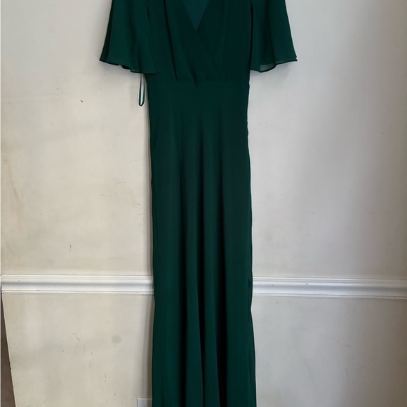 ANTHOLOGIE ERIN FETHERSON Size 2 Empire Maxi Dress Emerald Green - Picture 3 of 7